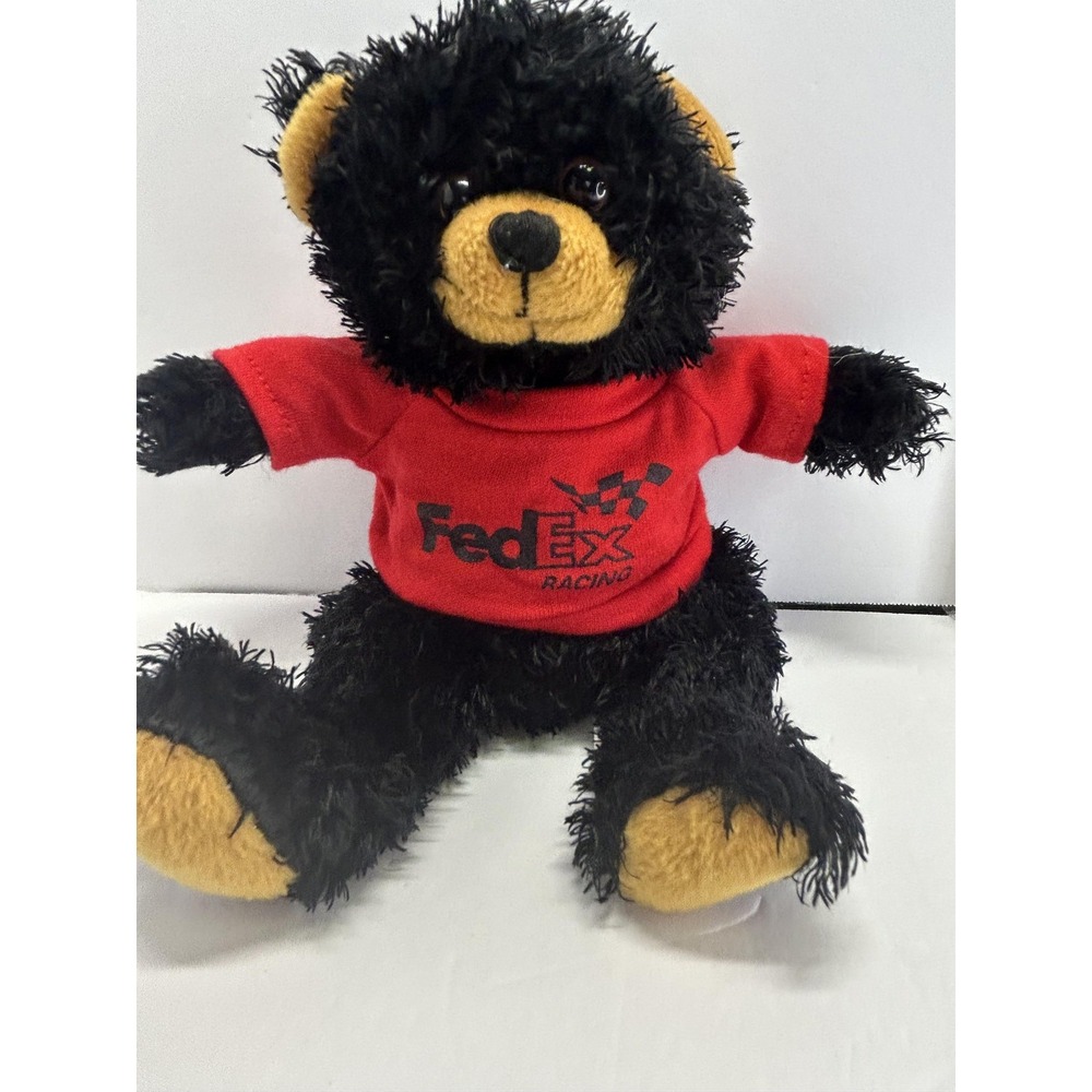It's All Greek To Me Black Bear Plush Stuffed Animal Toy Small FedEx Racing Bear